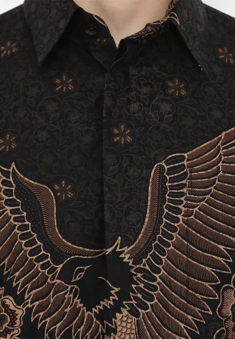 Kemeja Batik Pria Slimfit Jayanasa - Black