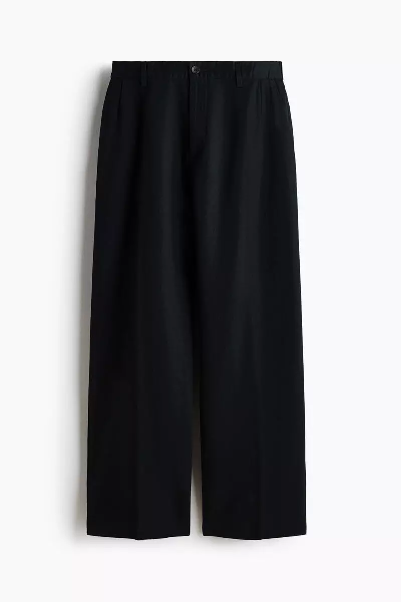 Loose Fit Linen-blend trousers