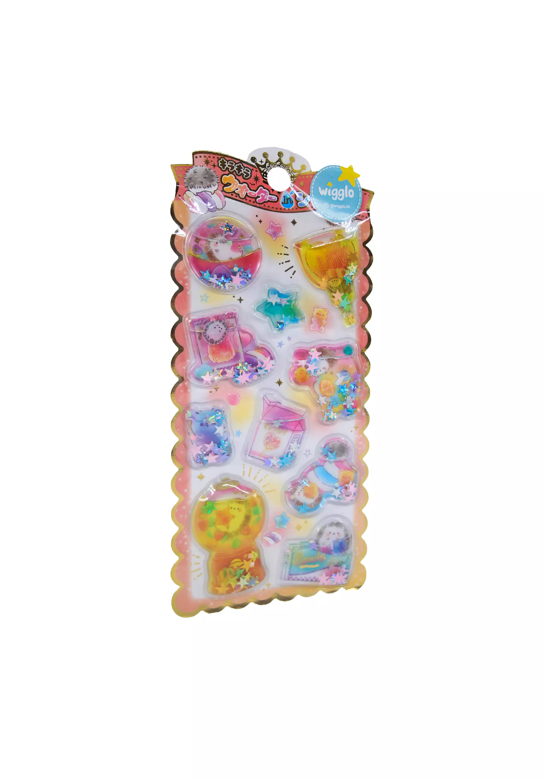 Glitter Sticker Yellow Mix