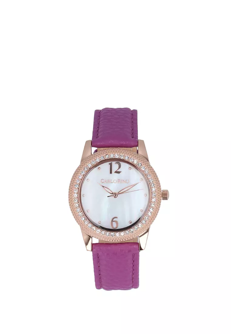 Buy Carlo Rino Lavender Thalia Watch Online | ZALORA Malaysia