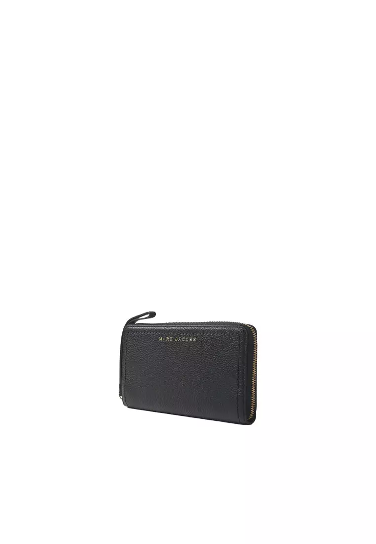 Marc Jacobs Zip Around Wallet With Wristlet Strap In Black S104L01FA21