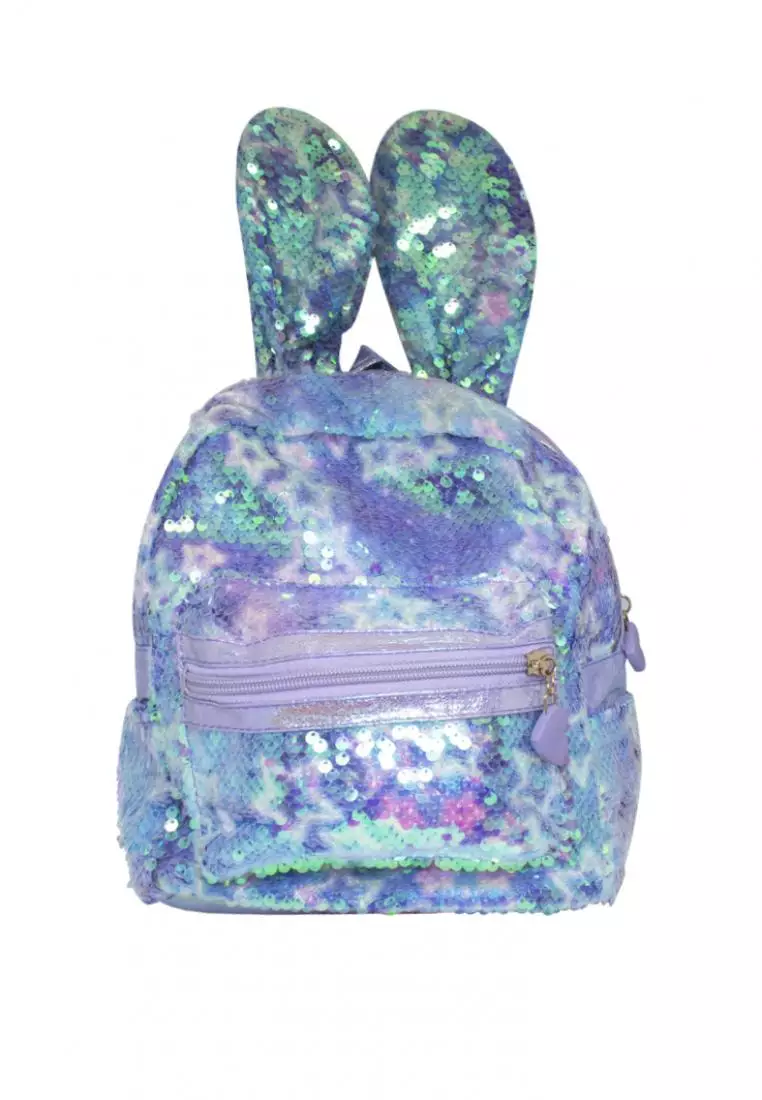 Purple sequin online backpack