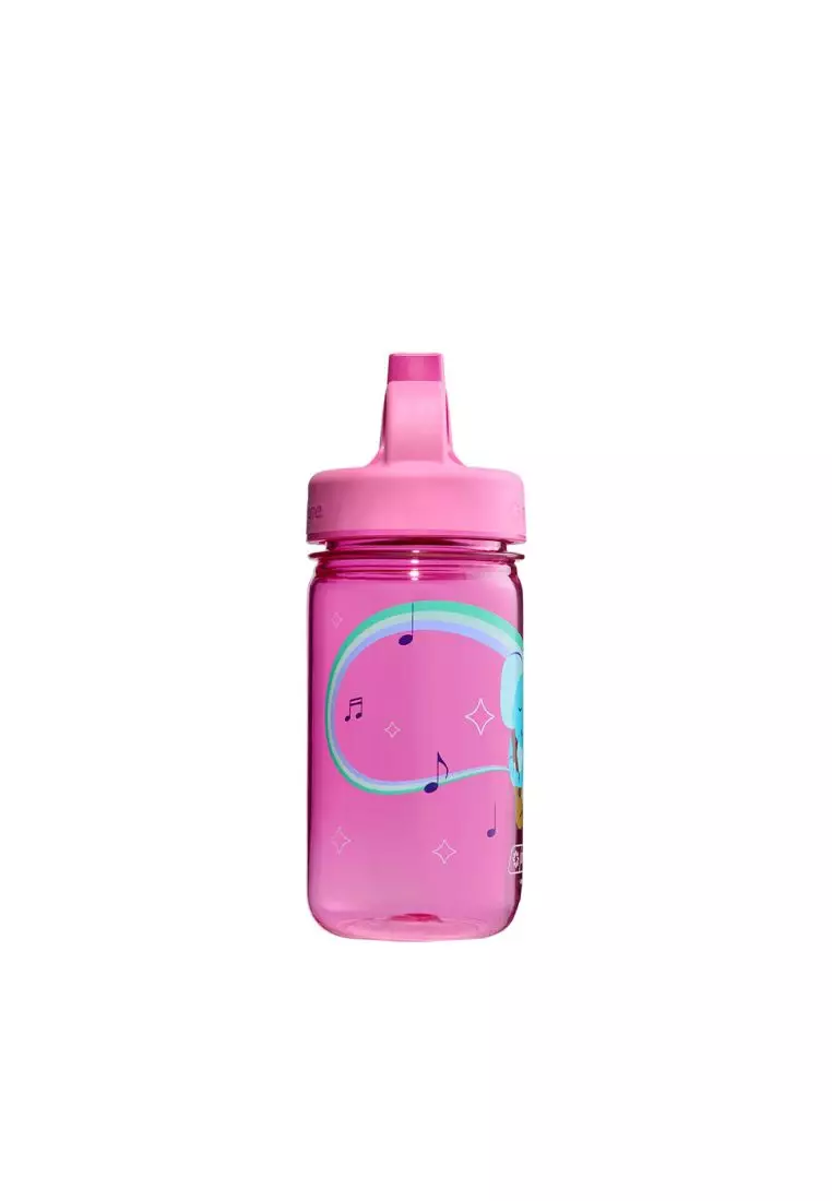 Nalgene 12Oz Kids Grip-N-Gulp Bottle Sustain - Pink Musical Elephant