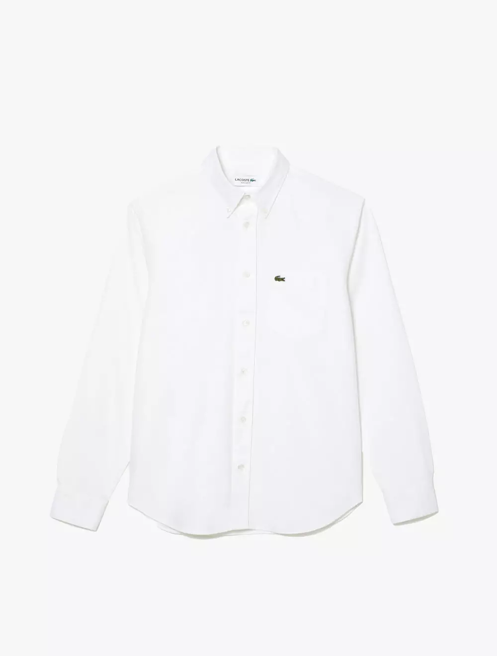 Short Sleeved Oxford Cotton Shirt - White
