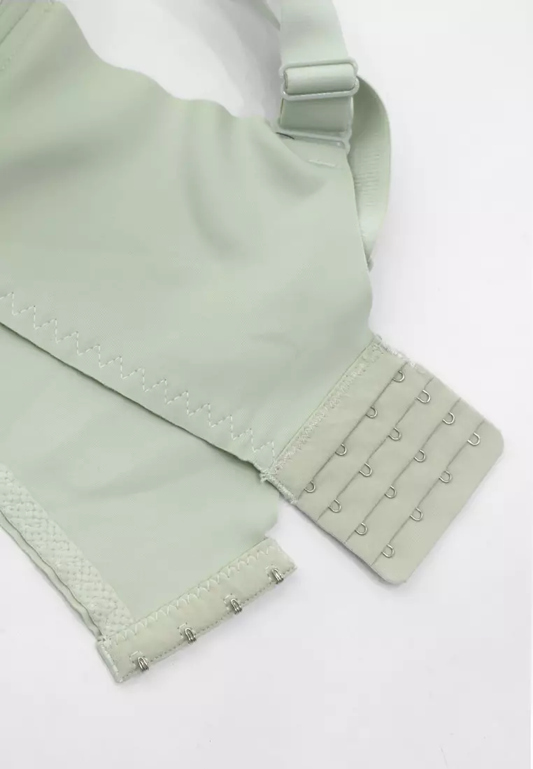 Mint Green Lace Front Snap Nursing Bra