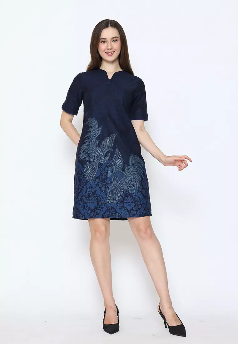 Hadinata Batik Wanita Superfine Dress Furing Salma Sidharta