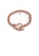 Glamorousky white Fashion Simple Plated Rose Gold Geometric Circle 316L Stainless Steel Bracelet with Cubic Zirconia 48458AC0634F88GS_2