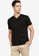 ZALORA BASICS black Regular Fit V Neck T-shirt 923F1AAD7C1CD4GS_1