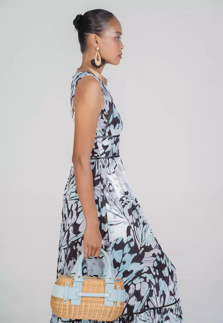 New Linen New Horizon Maxi Silk Dress