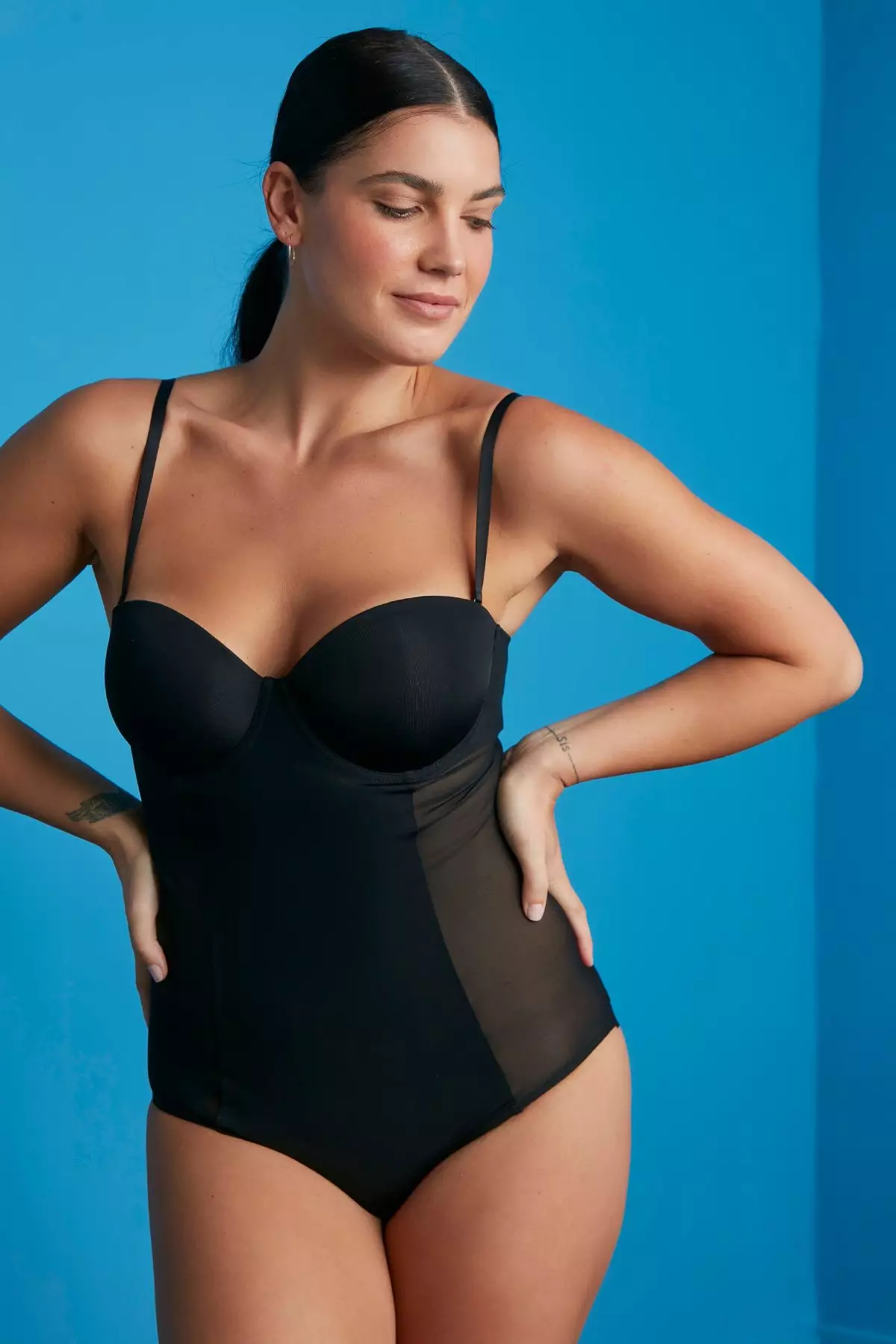 Black Premium Bodysuit Corset