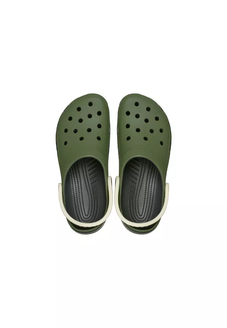 Classic Retro Sport Clog in Army Green