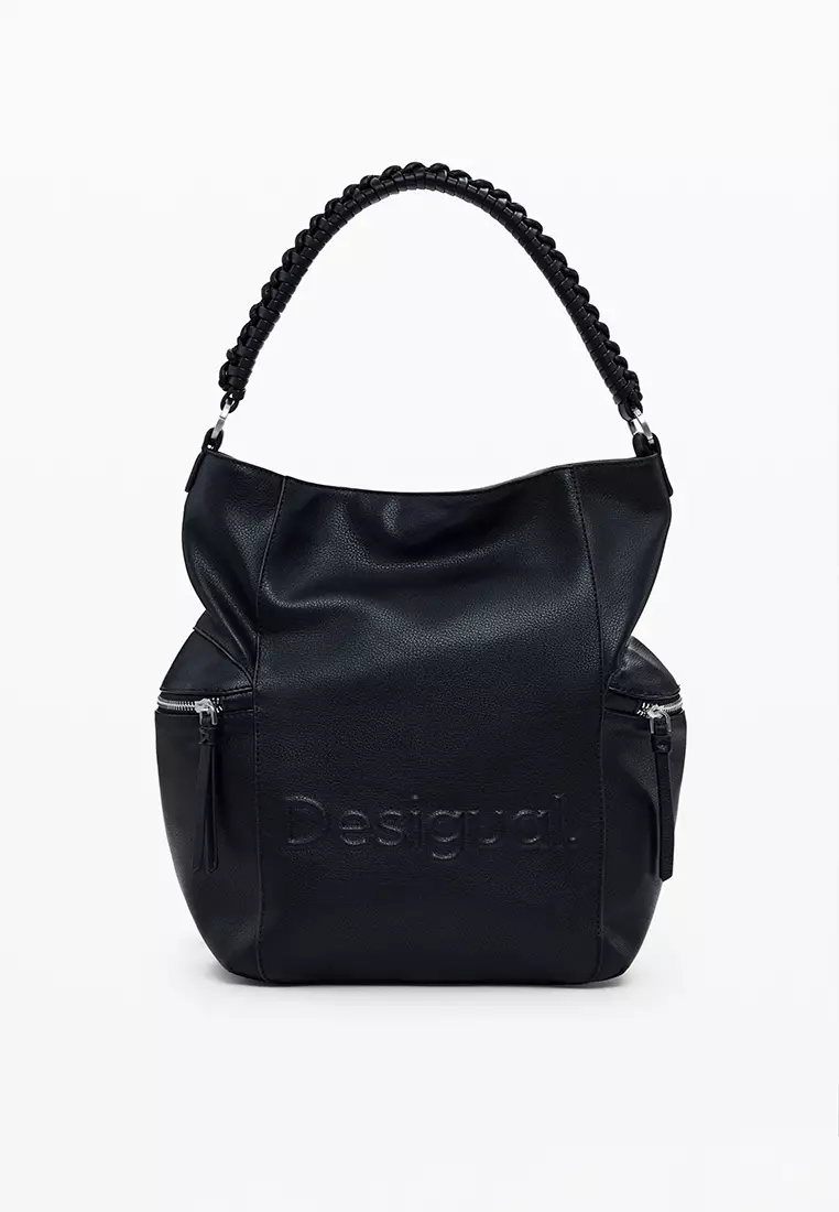 Convertible backpack with large logo