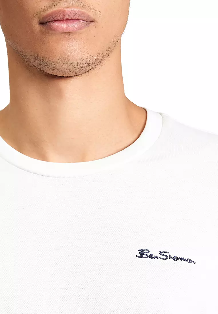 Short Sleeves Pique Tipped T-Shirt