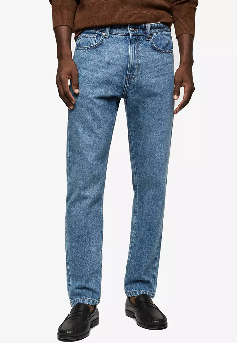 nødvendig Lyrical Overskrift MANGO Man Bob Straight-Fit Jeans 2023 | Buy MANGO Man Online | ZALORA Hong  Kong