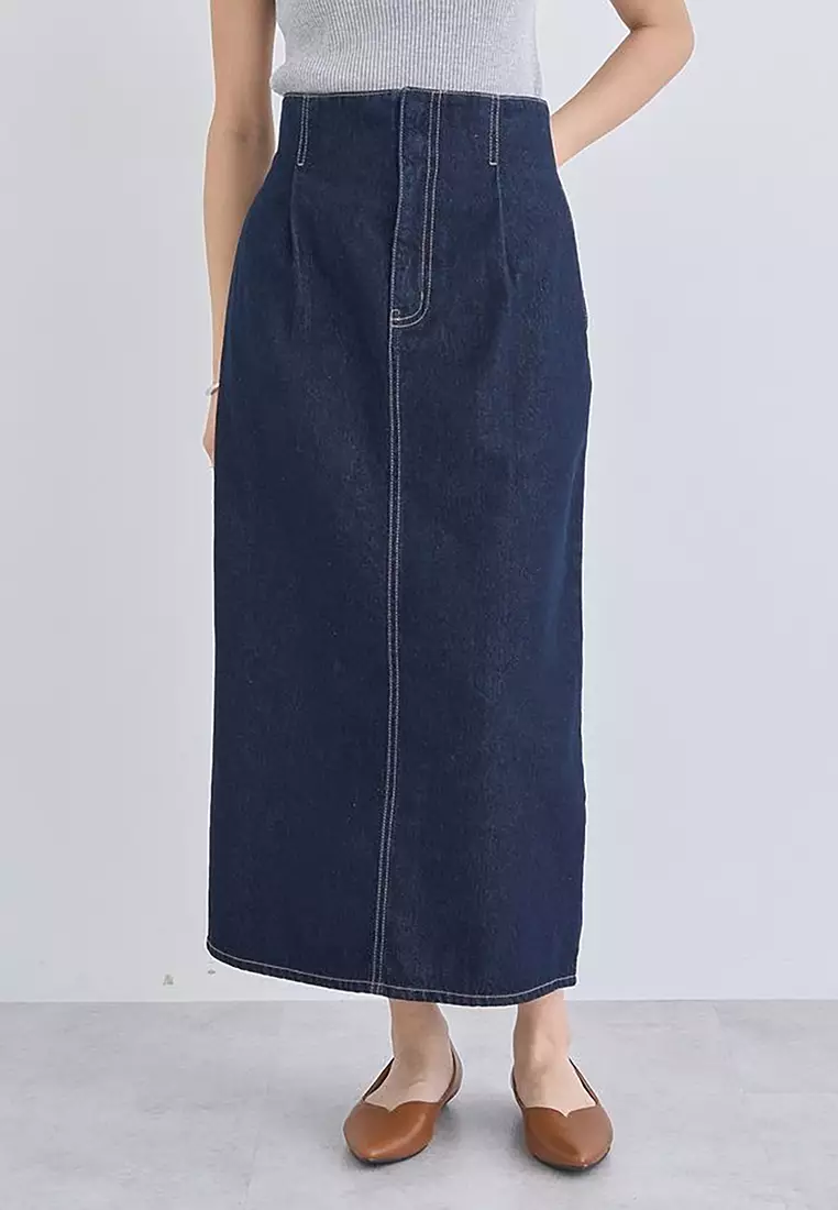 Earth Music & Ecology - Shirayuri Straight Skirt