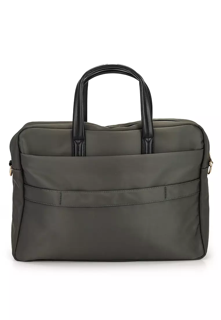 Trimmed Convertible Laptop Bag