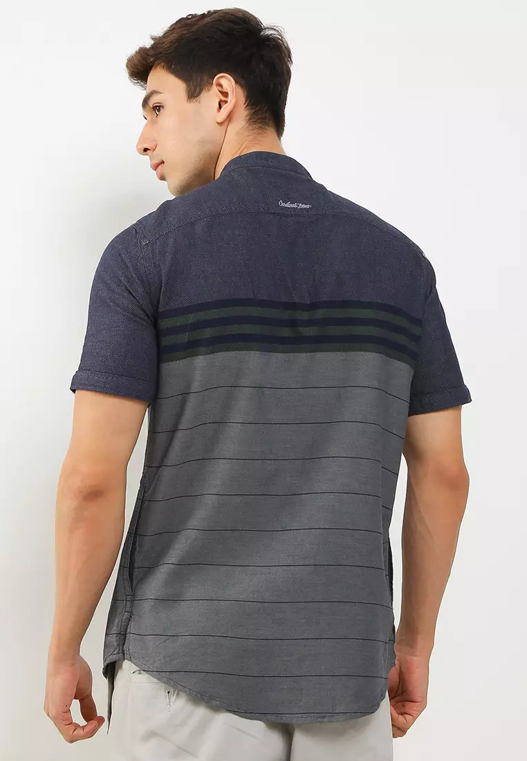 Cardinal Casual List Stripe Kemeja Koko Pria