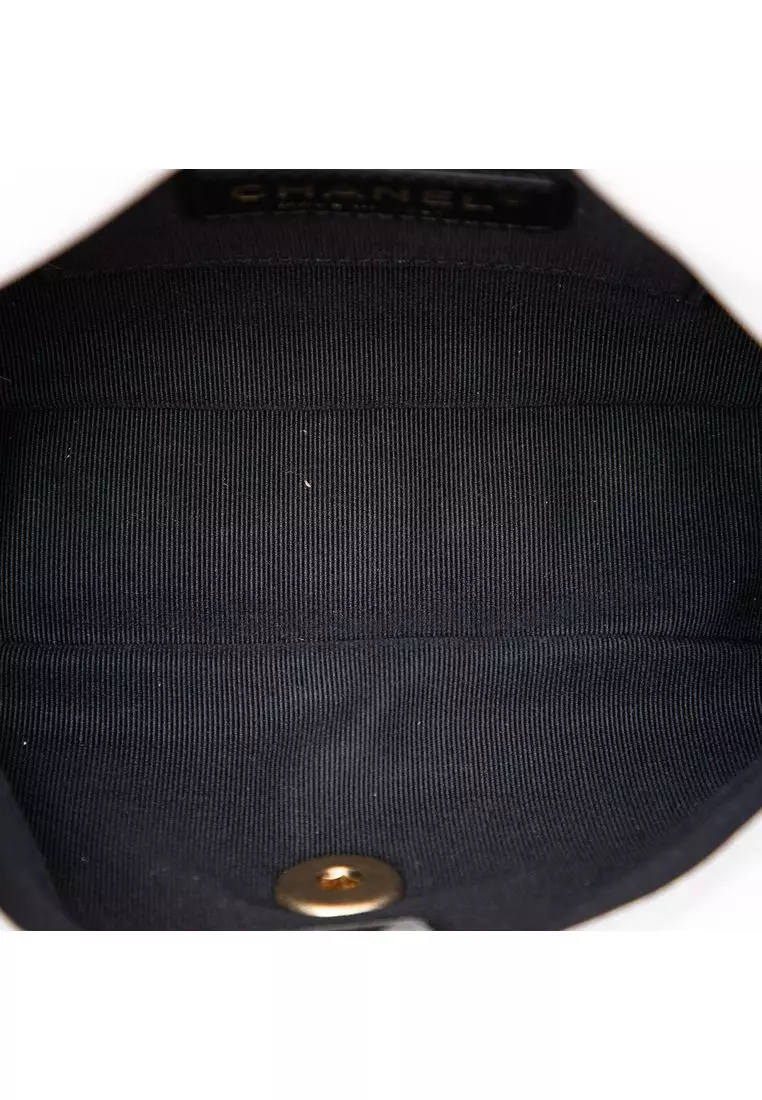 Pre-Loved Chanel Mini Quilted Lambskin Lacquered Chain Flap