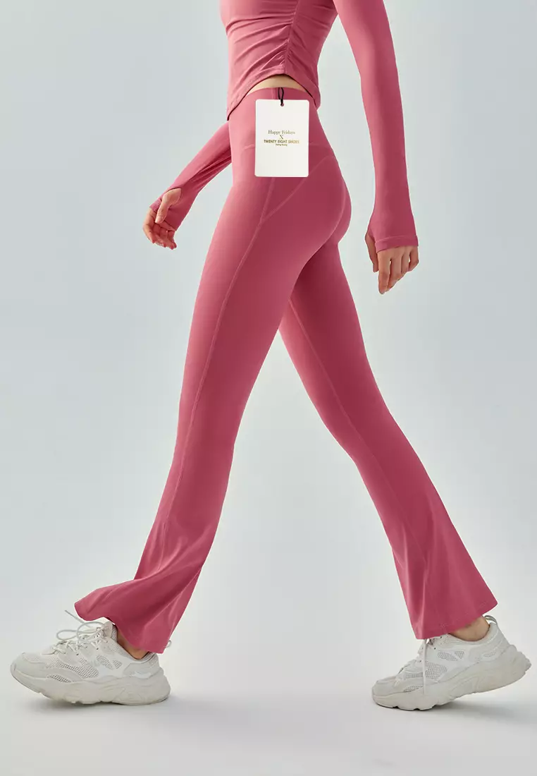 Buy HAPPY FRIDAYS High Waist Yoga Boot Cut Trousers（No front