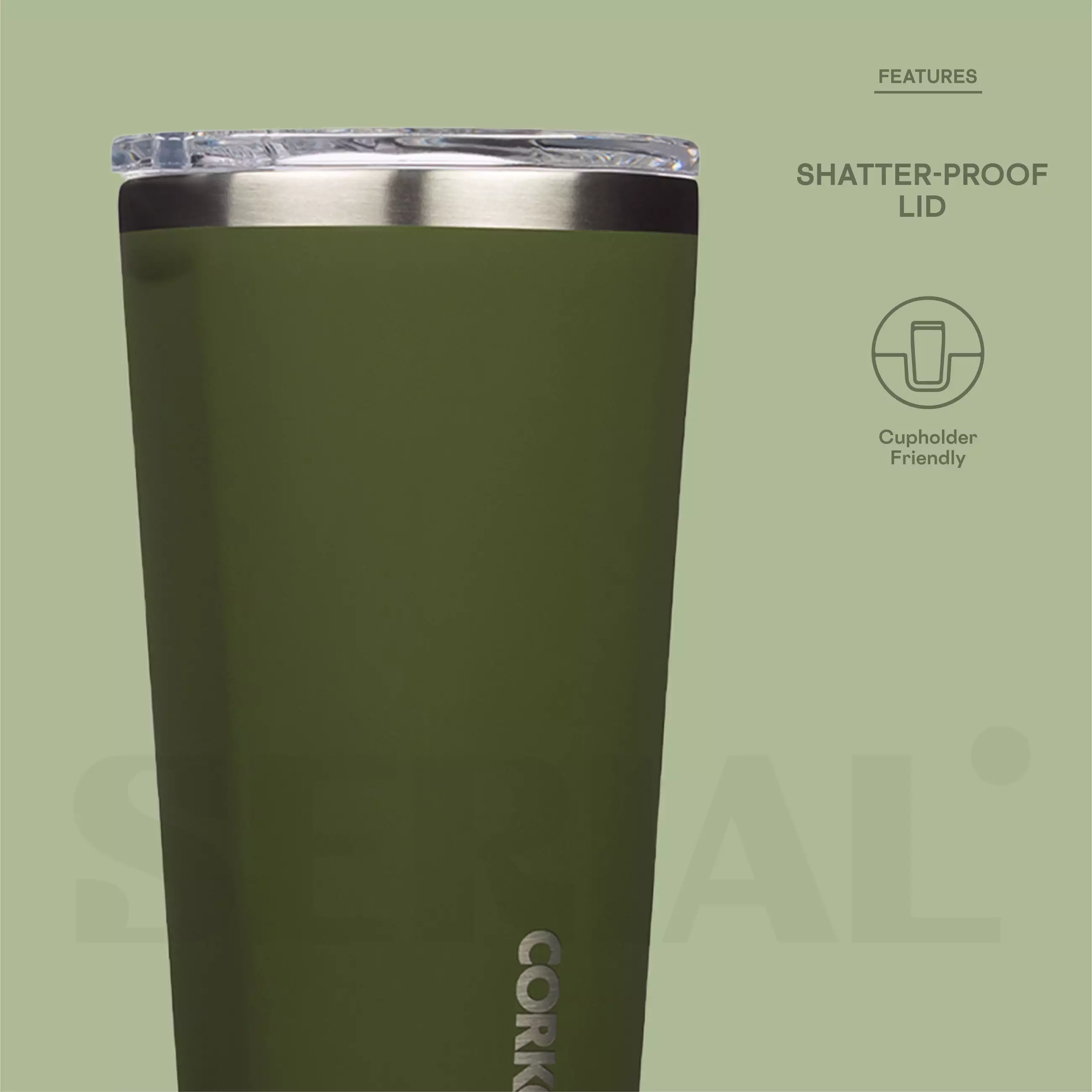 Tumbler 16oz - Classic Olive
