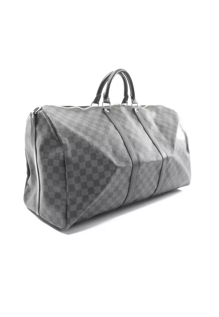Louis vuitton keepall 55 damier graphite best sale