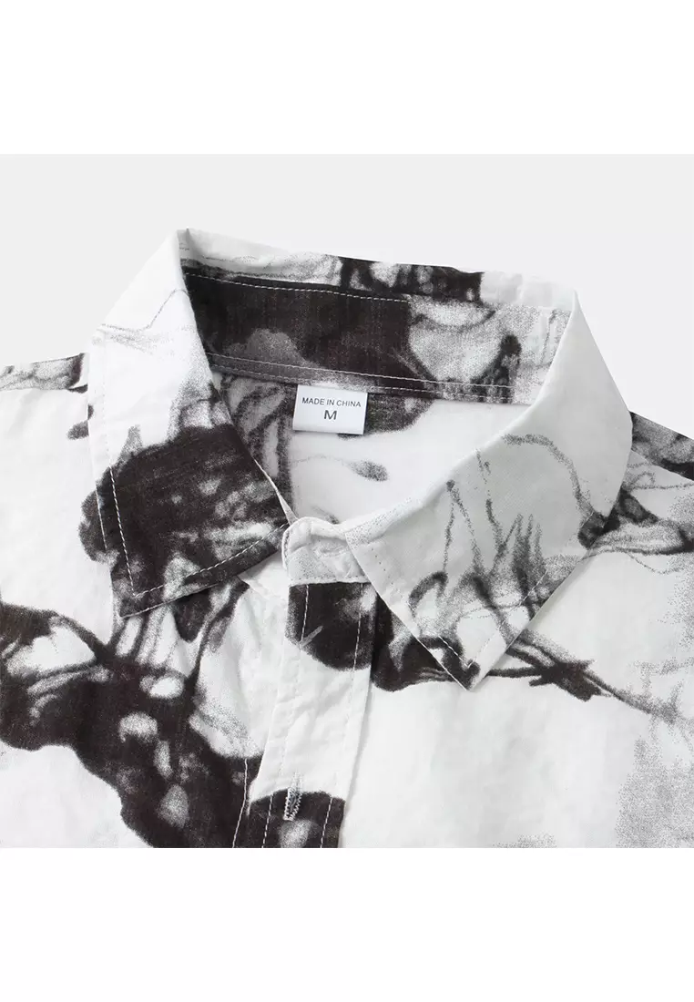 夏威夷印花短袖襯衫YL-C97