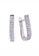SHANTAL JEWELRY grey and white and silver Cubic Zirconia Silver Rectangular Huggies Earrings SH814AC14SLDSG_1