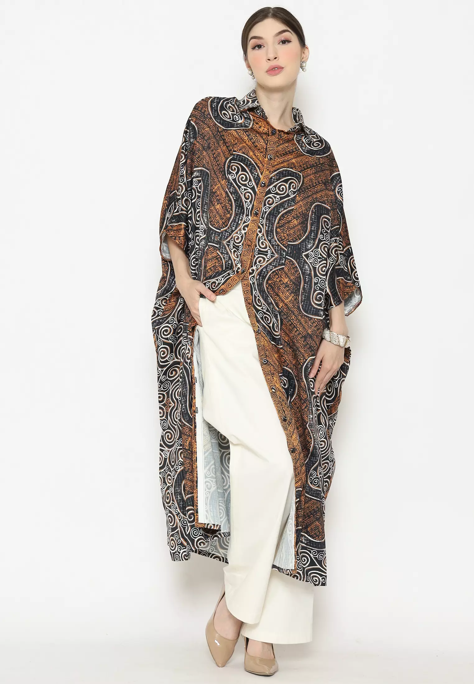 Kanzi Collared Kaftan