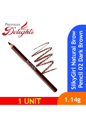 Prestigio Delights SilkyGirl Natural Brow Pencil 02 Dark Brown 1B734ES83991A6GS_1