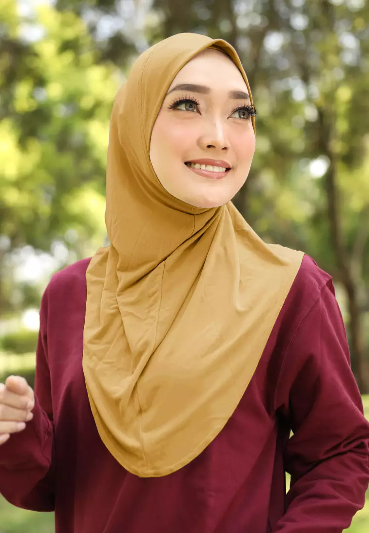 Cotton Bee - Safar Sport Bergo | Hijab Instan Olahraga - Safron