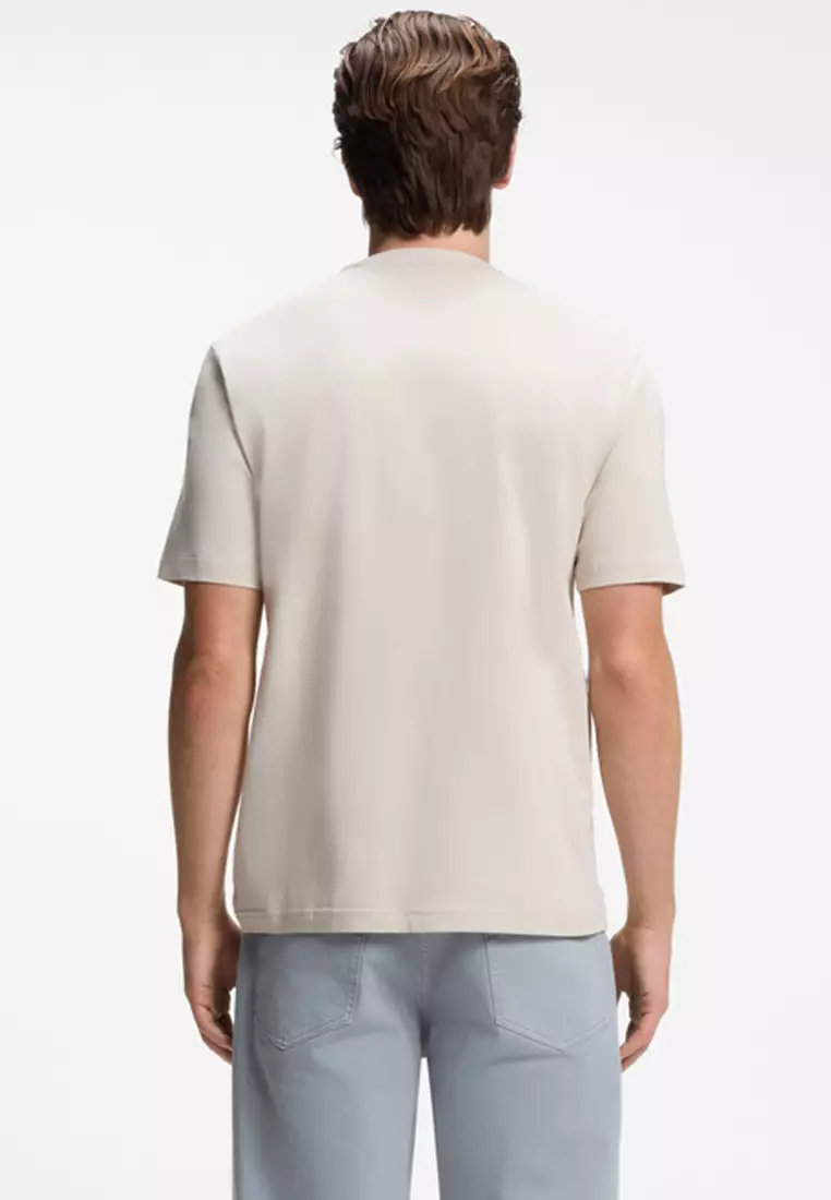 Logo Artwork Cotton Jersey T-Shirt - BOSS Orange