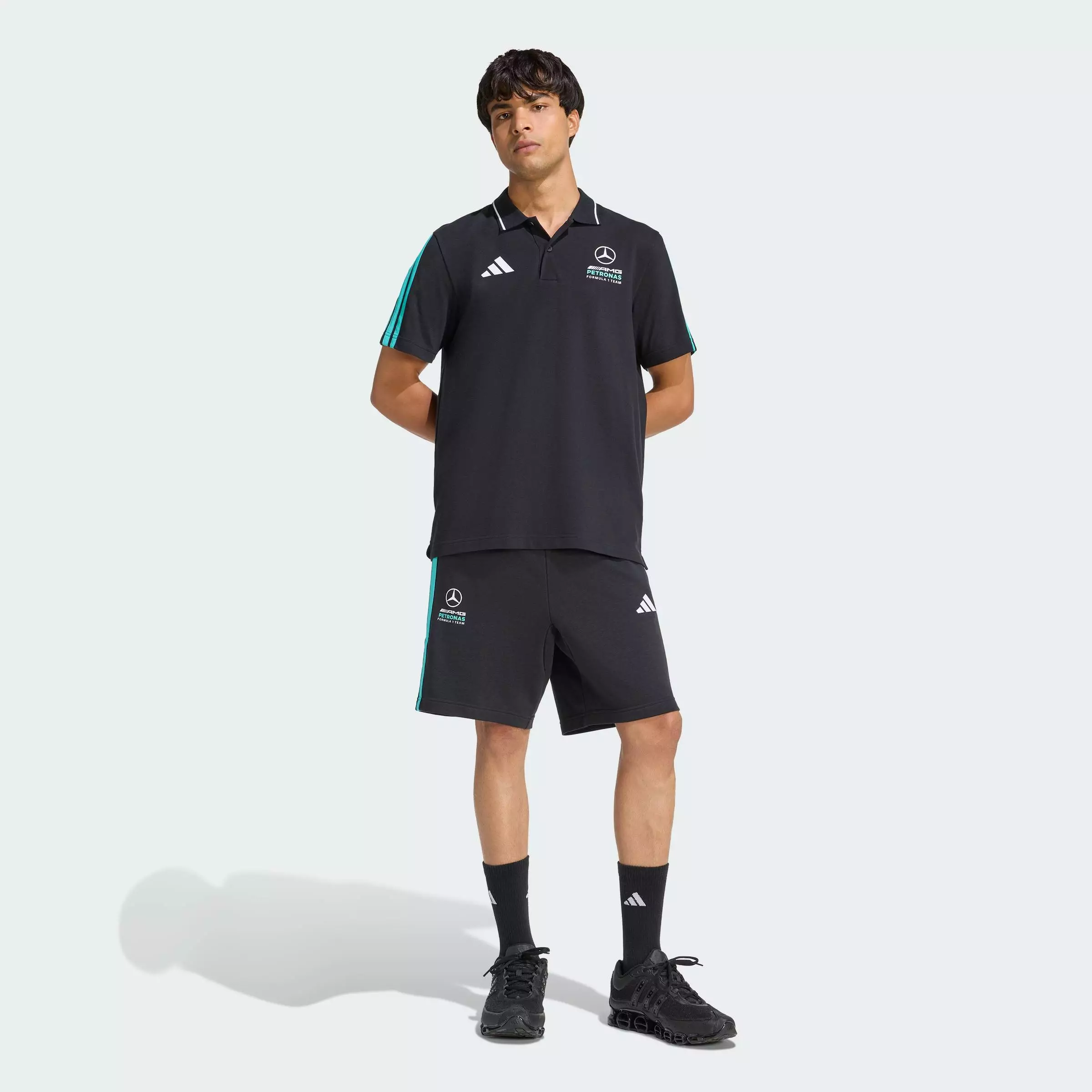 Motorsport MERCEDES - AMG PETRONAS FORMULA 1 TEAM DNA POLO Shirt Men Black KE8165
