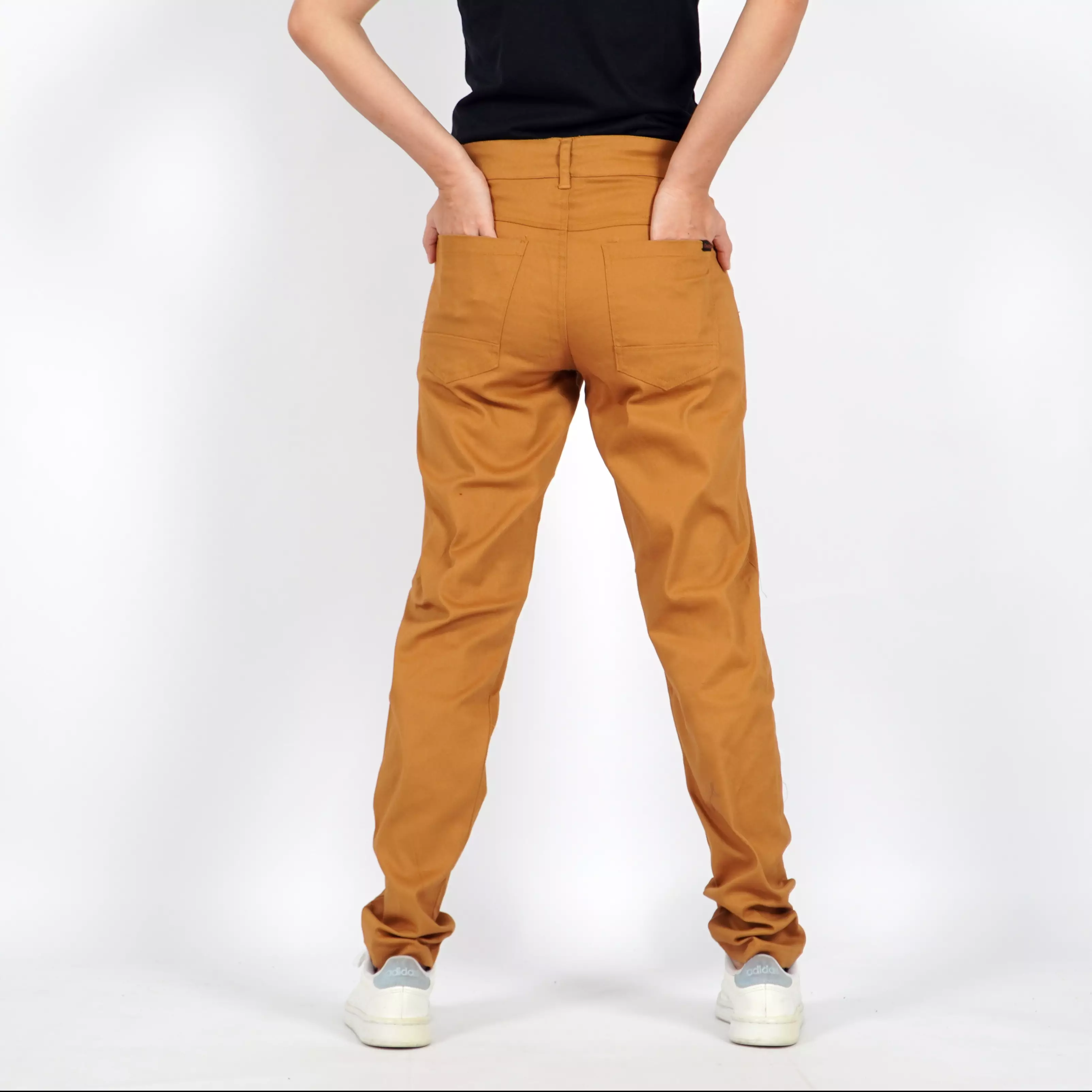  JEY Celana Chino Wanita Celana Panjang Chino Wanita - MUSTARD