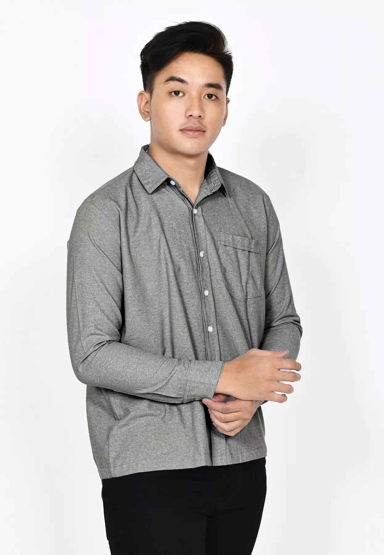 Kemeja Polos L/S James