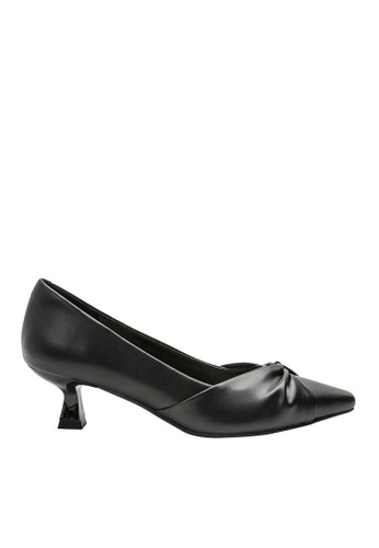 Twenty Eight Shoes black VANSA Pleated Mid Heel Pumps  VSW-H204310 DD8ECSH6B3B0ECGS_1