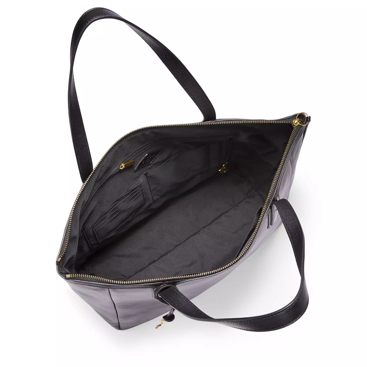 Fossil Sydney Leather Tote Black Tas Wanita SHB2815-001