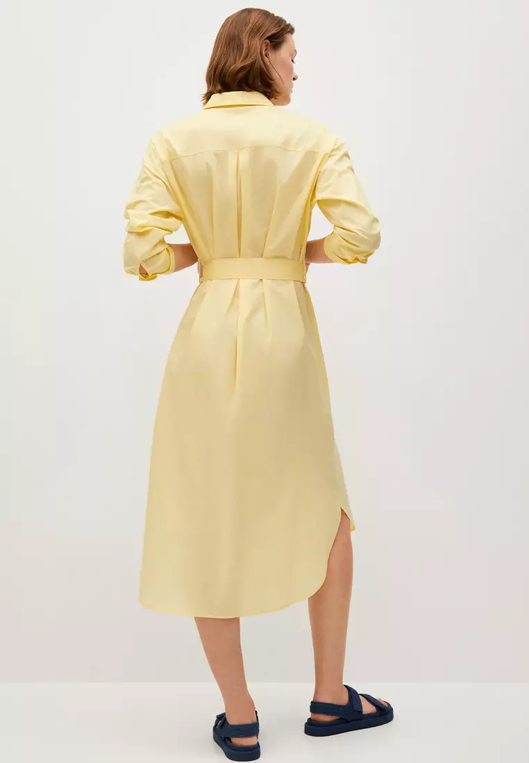 Mango cotton shirt dress outlet