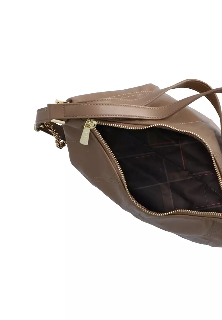 CR Camille Soft Chain Hobo - Dark Beige