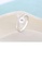 Glamorousky white 925 Sterling Silver Simple Fashion Fishtail White Freshwater Pearl Adjustable Ring 66B69ACC57F68CGS_2