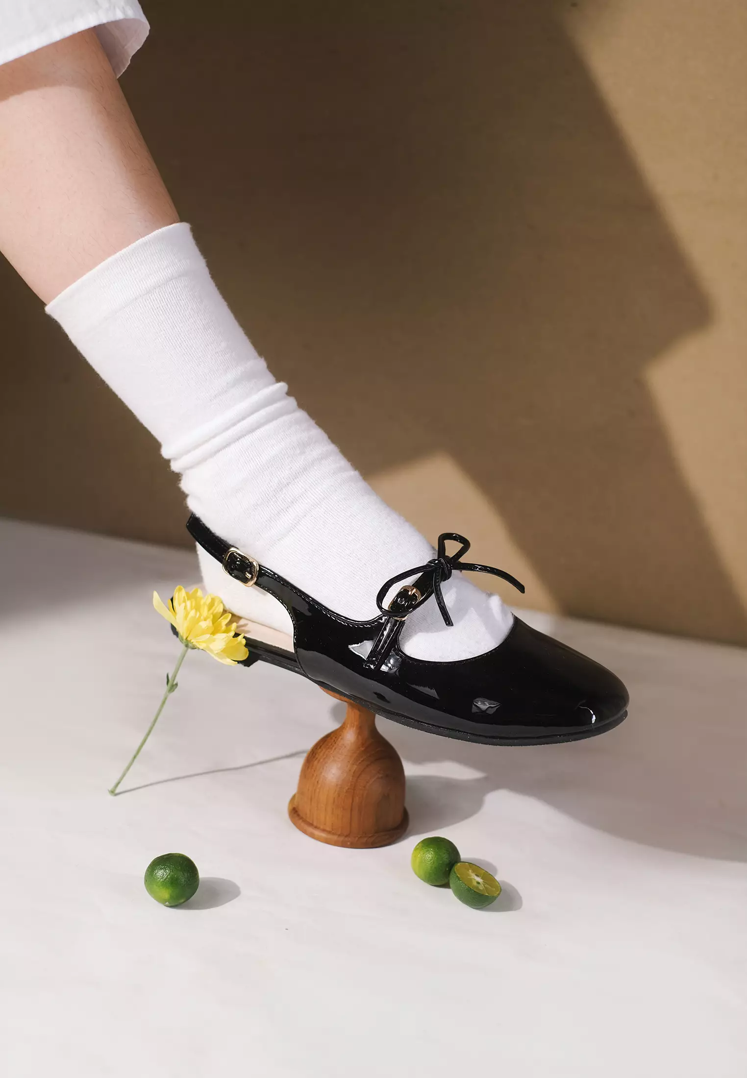 Jodie Mary Jane Sandal Flat Wanita Slingback Shoes