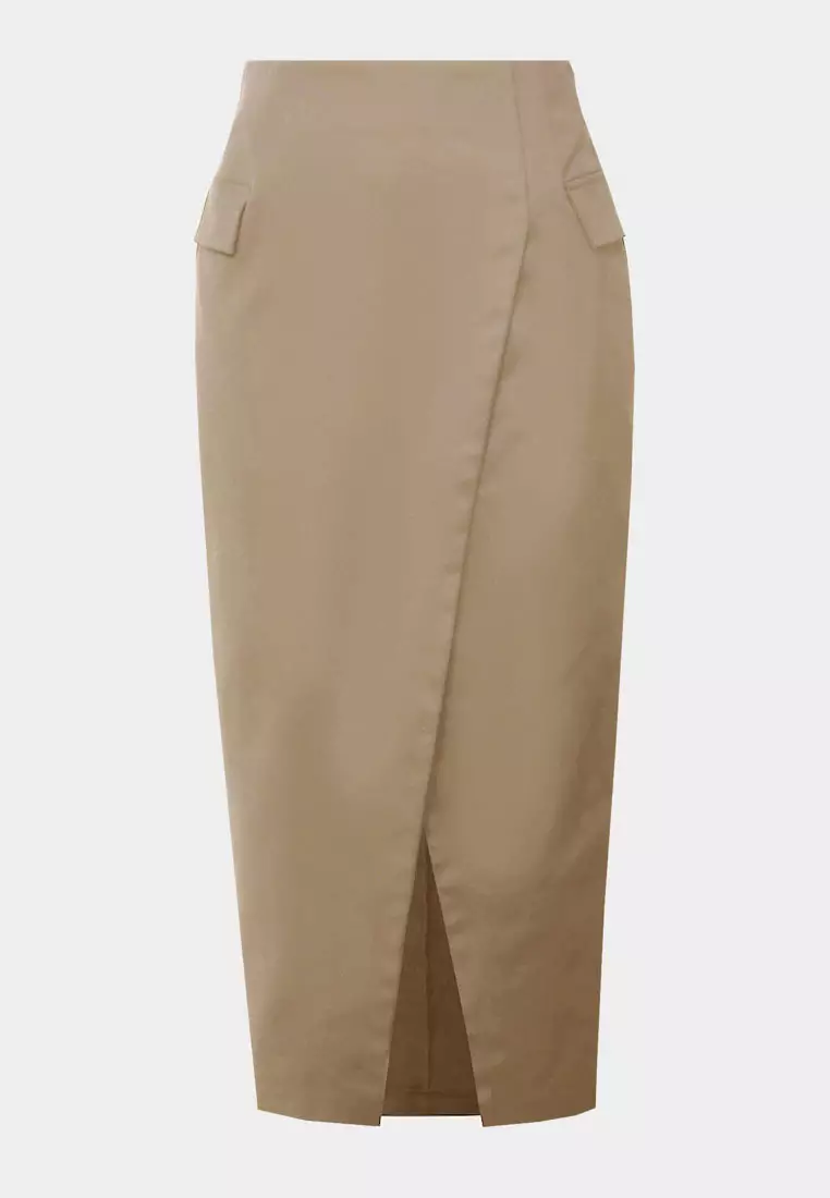 Abby Asymmetric Tailored Skirt