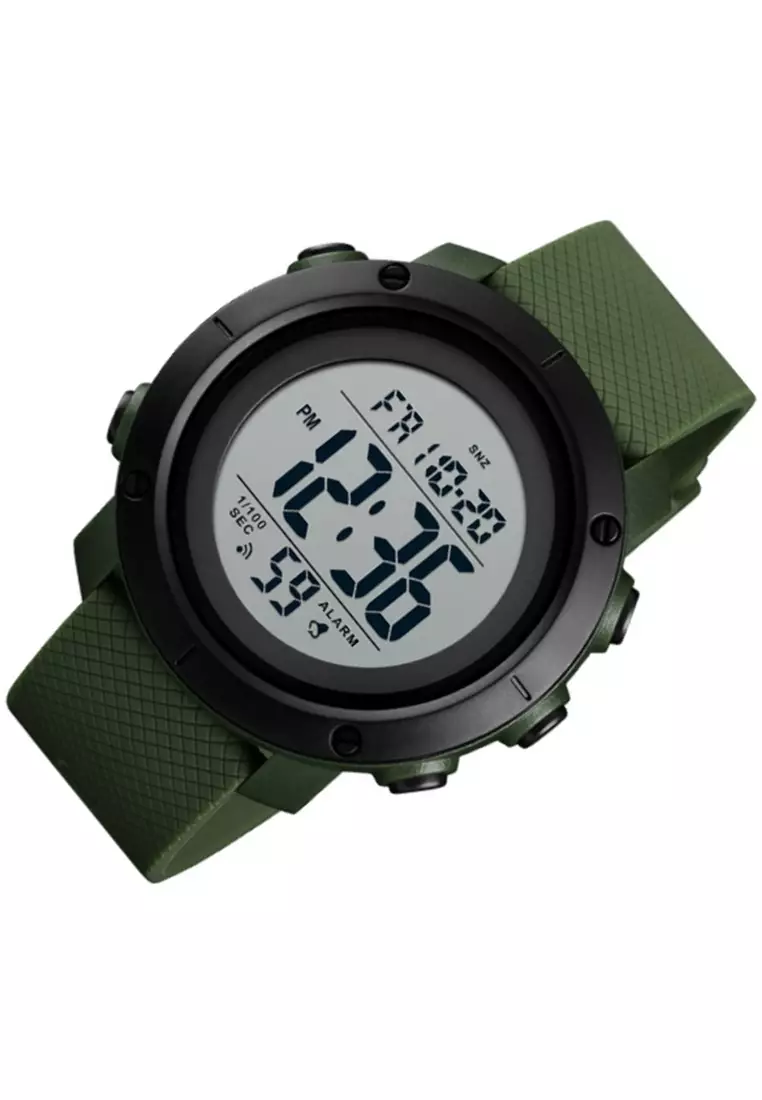 Jam Tangan Casual Digital Pria Stopwatch Waterproof Strap Tali Material Silicon GL08 ORIGINAL