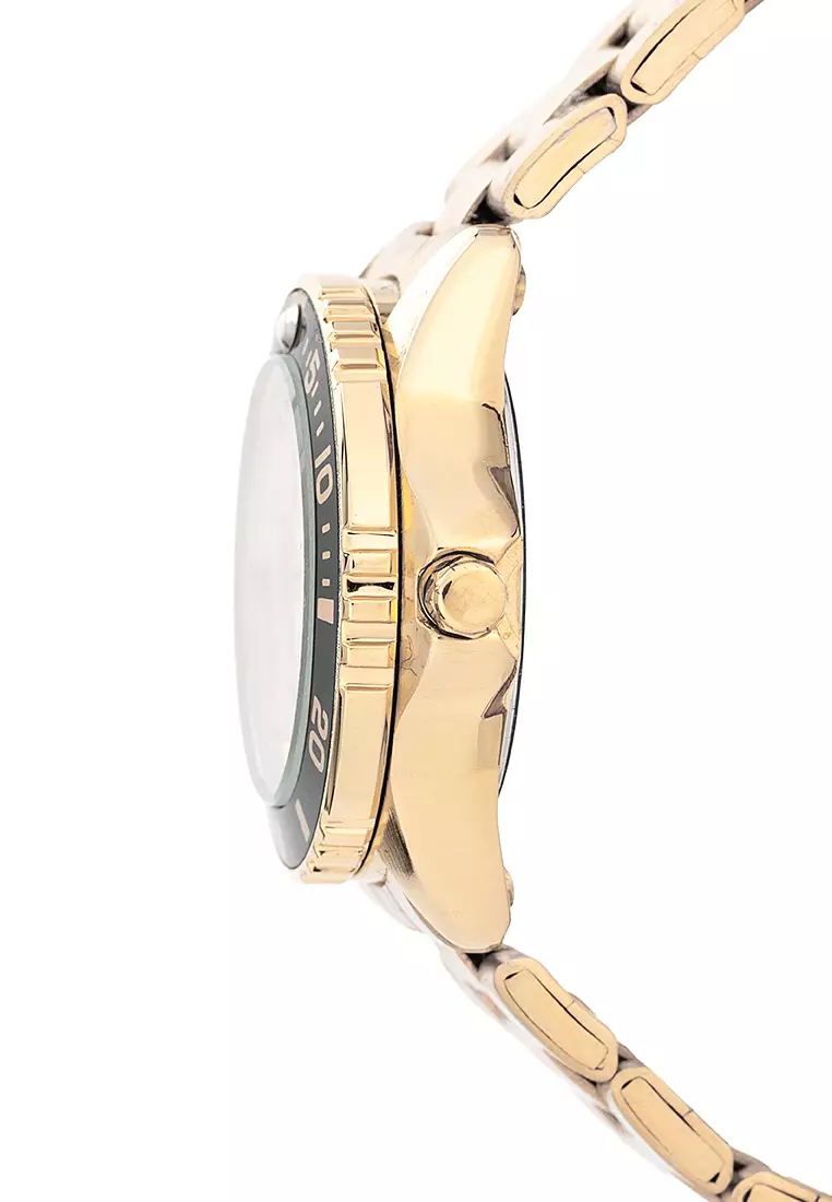 Analog Watch 20122485-Gold-White Dial