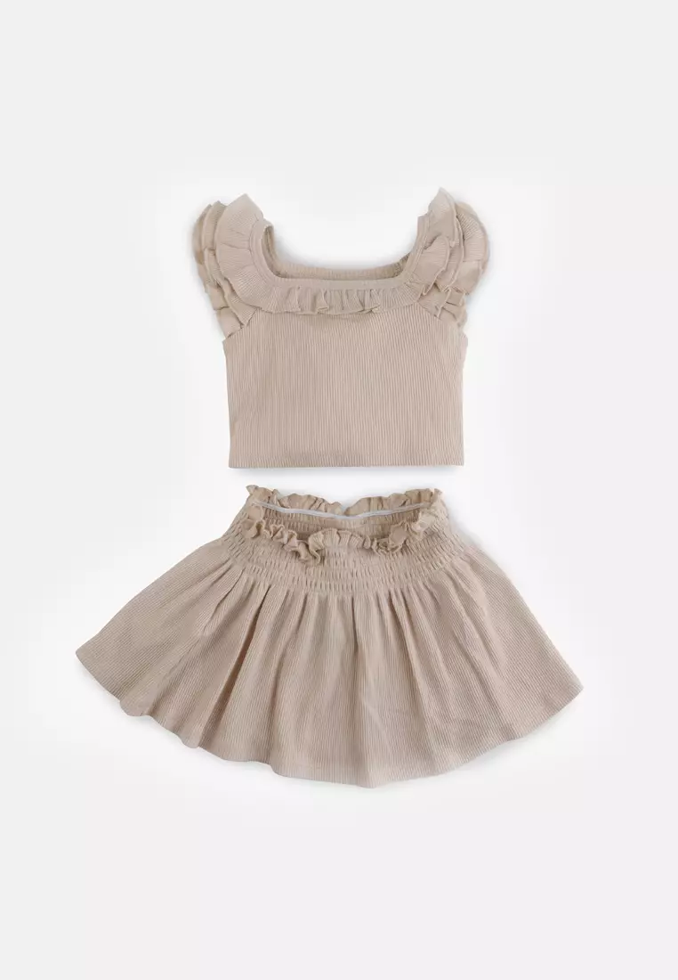 Beige skirt baby discount