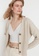 Trendyol beige Knitted Horn Button Cardigan A9507AAFB85335GS_4