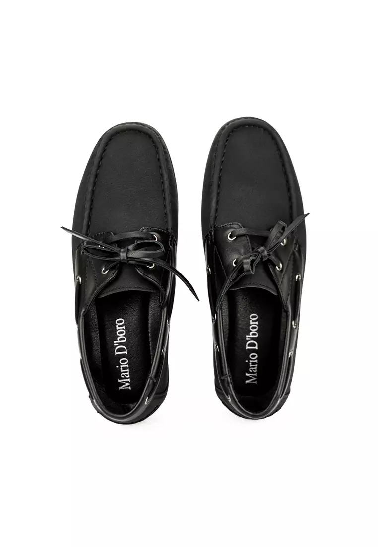 Men's Casual Boat Shoes Mw 22772 Black C25 C51