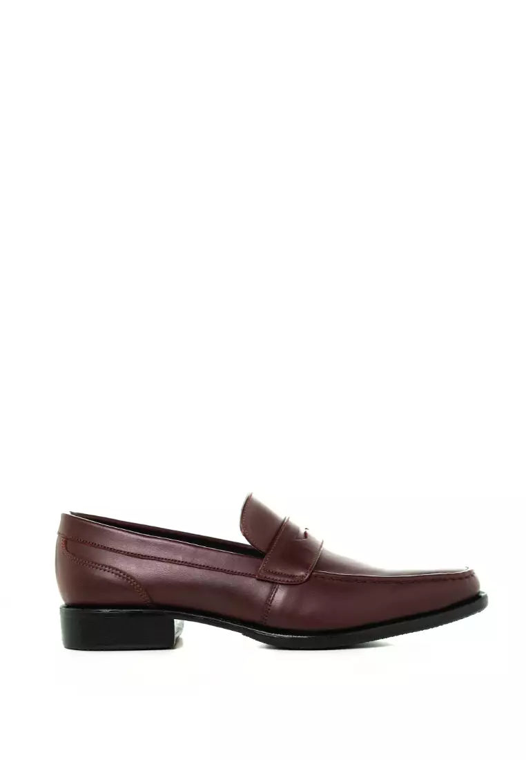 Discount on Jirras  shoes - SKU: Jirras Penny Loafer Genuine Leather Filipino Handcraft Burgundy Gabriel