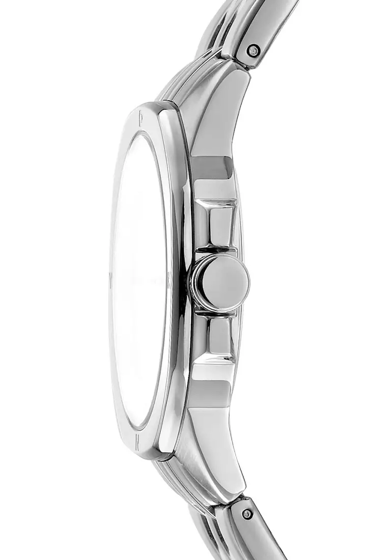 DKNY Brooklyn Midi Silver Stainless Steel Analog Quartz Watch For Women DK1L012M0055