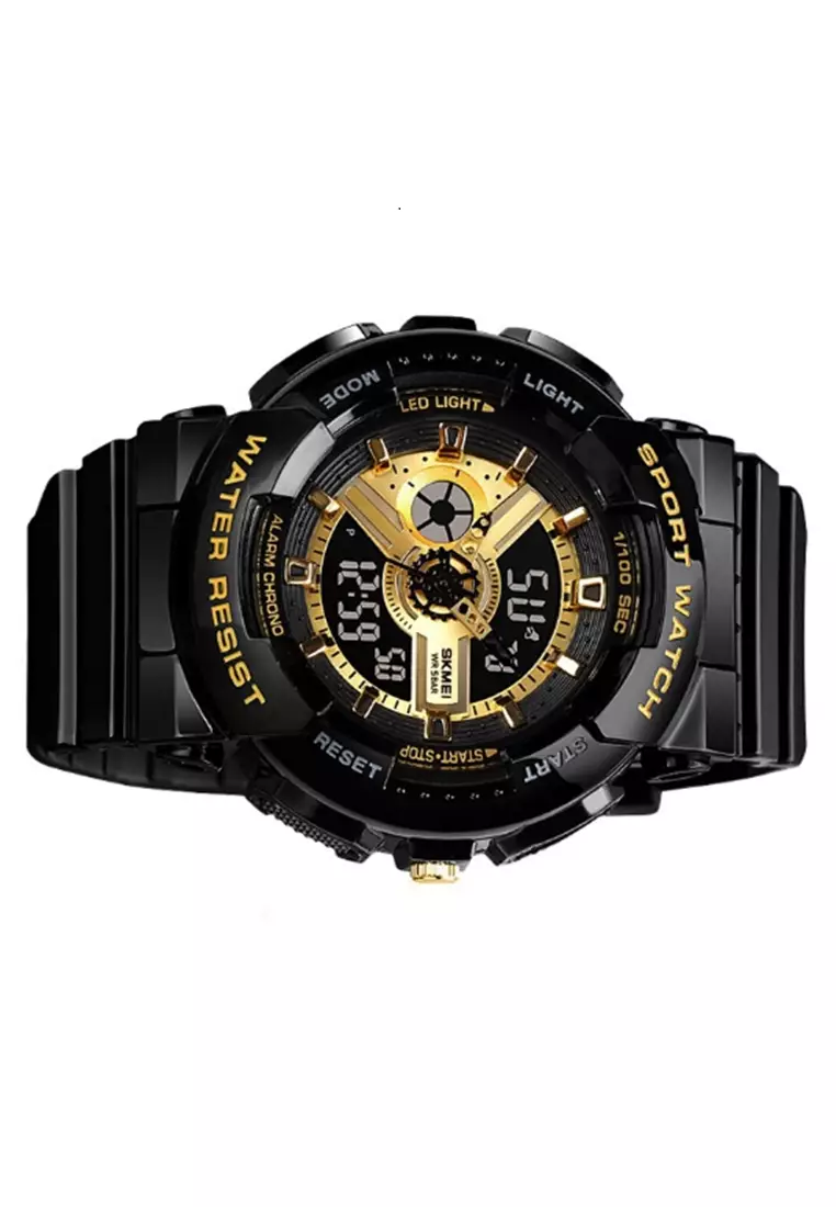 Jam Tangan Analog Digital Pria Waterproof Many Function Strap Tali Material Silicone TR13 ORIGINAL