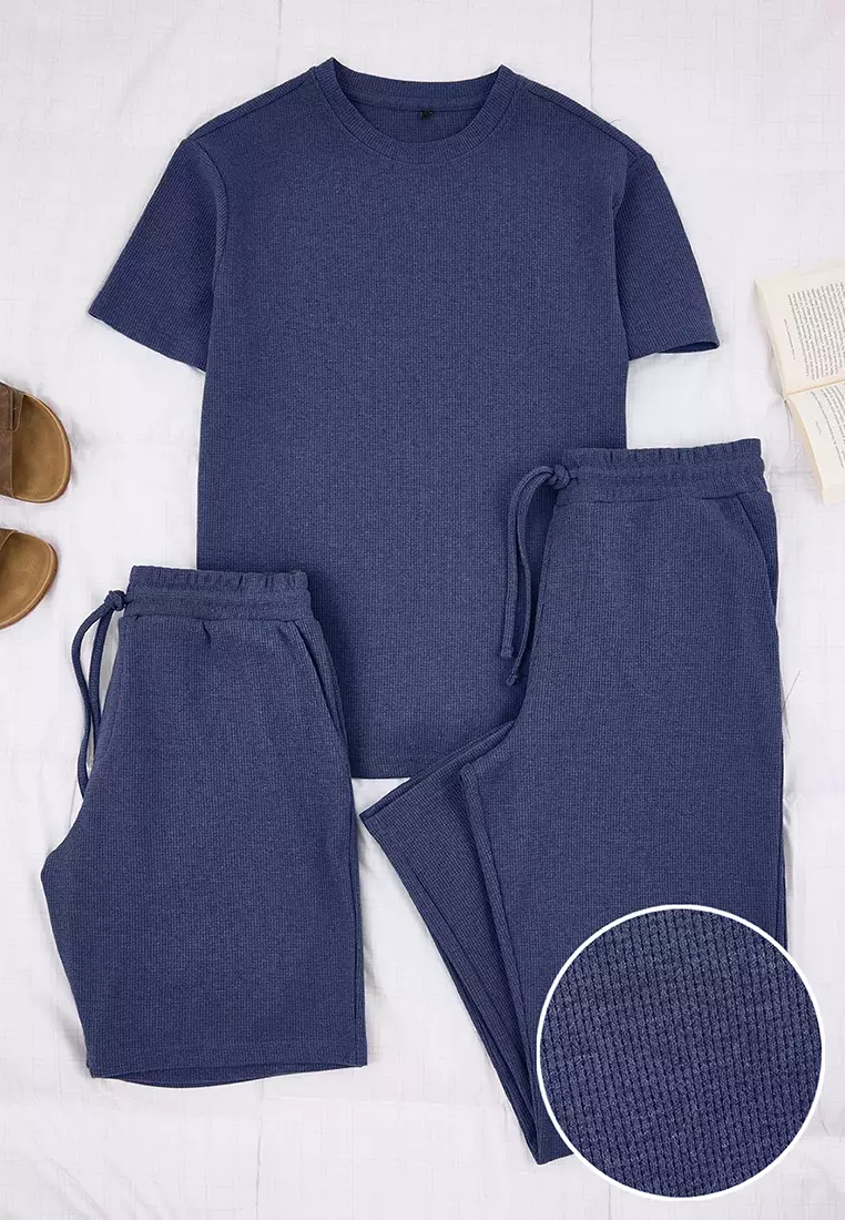 Mavi Regular Cut 3 Pack Textured Tracksuit Set Tmnss26Em00002
